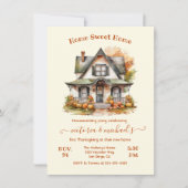 Invitation Automne Thanksgiving House Party (Devant)