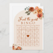 Invitation Automne Trouvez l'invité Fête des mariées jeu de B (Devant / Derrière)