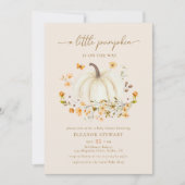 Invitation Automne Un Baby shower Un Peu Citrouille Neutre Ho (Devant)