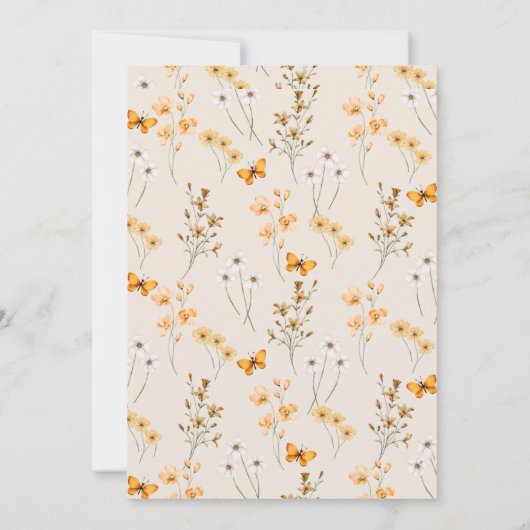 Invitation Automne Un Baby shower Un Peu Citrouille Neutre Ho (Dos)