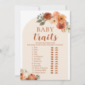 Invitation Automne Un Petit Baby shower Citrouille Baby Trait (Devant)