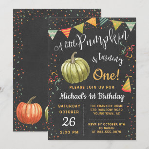 Invitation Automne Un Petit Tableau Citrouille Automne Annive