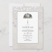 Invitation Automne vintage - Automne Fête des mariées blanche (Devant)