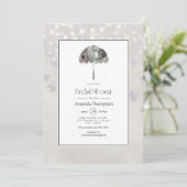 Invitation Automne vintage - Automne Fête des mariées blanche (Debout devant)