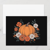 Invitation Automne Vintage Citrouille Automne Thanksgiving (Devant / Derrière)