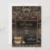 Invitation Automne Witchy Magic Whimsical Automne Halloween P (Devant)