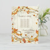 Invitation Automne Wreath Bittersweet Rustique chiffres Maria (Debout devant)