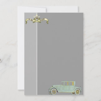 Invitation Automobile Vintage des années 1920