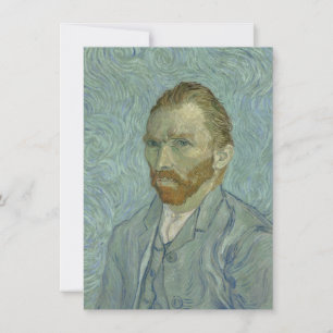 Invitation Autoportrait de Vincent Van Gogh 1889