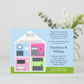 Invitation Autour de la Fête de la mariée de douche de (Debout devant)