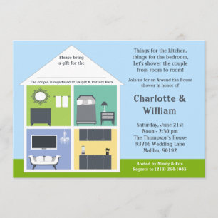 Invitation Autour de la Fête de la mariée de douche de