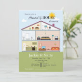 Invitation Autour de la Fête des mariées de la Maison (Debout devant)