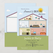 Invitation Autour de la Fête des mariées de la Maison (Devant / Derrière)