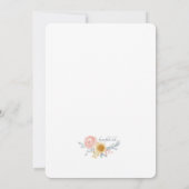 Invitation Autour de la Fête des mariées de l'horloge (Dos)