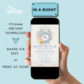 Invitation Autour de la Fête des mariées de l'horloge