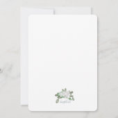 Invitation Autour de la Fête des mariées de l'horloge Invitat (Dos)