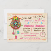 Invitation Autour de la Fête des mariées Folk art Cuckoo (Devant)