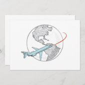 Invitation Autour du monde (Devant / Derrière)