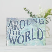 Invitation autour du monde : page passeport (Debout devant)