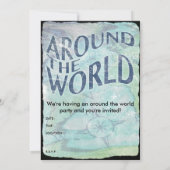 Invitation autour du monde : page passeport (Dos)