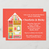 Invitation Autour du wedding shower de couples de Chambre (Devant / Derrière)