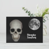 Invitation Autre crâne gothique Noël (Debout devant)