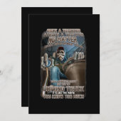 Invitation Autrefois Un Trucker Toujours Un Cadeau De Trucker (Devant / Derrière)