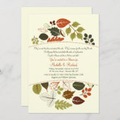 Invitation Autumn Circle (Devant / Derrière)