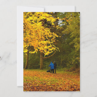 Invitation autumn couple