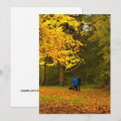 Invitation autumn couple (Devant / Derrière)
