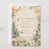 Invitation Autumn Desert Floral Bridal Shower (Devant)