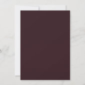 Invitation Autumn Fall Flowers Foliage Gold Wedding (Dos)