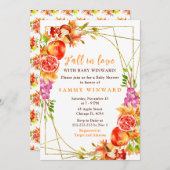 Invitation Autumn Fall Harvest Baby Shower (Devant / Derrière)