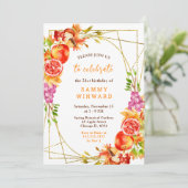 Invitation Autumn Fall Harvest Birthday (Debout devant)