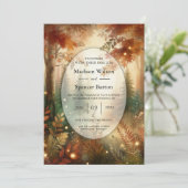 Invitation Autumn Glow in the Enchanted Forest Wedding (Debout devant)