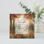 Invitation Autumn Glow in the Enchanted Forest Wedding (Debout devant)
