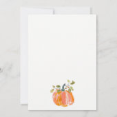 Invitation Autumn Harvest Pumpkin Watercolor Weekend Party (Dos)
