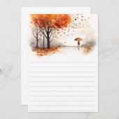 Invitation Autumn Leaves Hardcover Notebook | Fall Forest Jou (Devant / Derrière)
