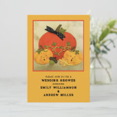 Invitation Autumn Wedding Shower Couples (Debout devant)