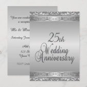 Invitation aux 25 ans de mariage (Devant / Derrière)