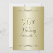Invitation aux 50 ans de mariage (Dos)