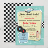 Invitation  aux 50 ans sur le thème des années 50 (Devant / Derrière)