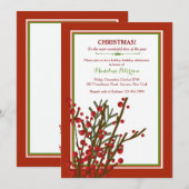 Invitation aux Berries d'hiver (Devant / Derrière)