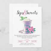 Invitation aux boissons et douceurs (Devant / Derrière)