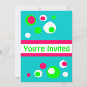 Invitation aux bulles rétro (Devant)