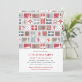 Invitation aux cadeaux de fête de Noël Pattern (Debout devant)