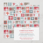 Invitation aux cadeaux de fête de Noël Pattern (Devant / Derrière)