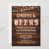 Invitation aux Cheers et Bières Rustiques (Devant)