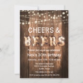 Invitation aux Cheers et Bières Rustiques (Devant)