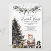 Invitation aux choses préférées du Père Noël moder (Devant)